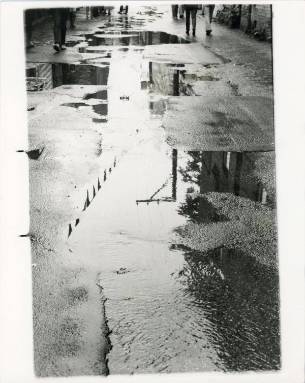 Street with Large Puddles, Japan, ca. 1970s