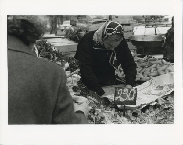 Old Woman at Vegetable Stand, ca. 1970s