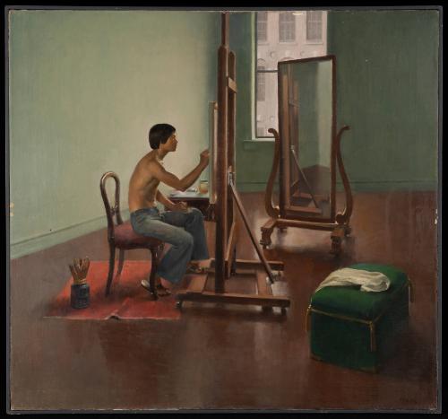 Self-Portrait at Easel