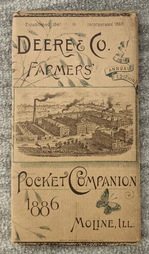 Deere & Co. Farmers' Pocket Companion for 1886