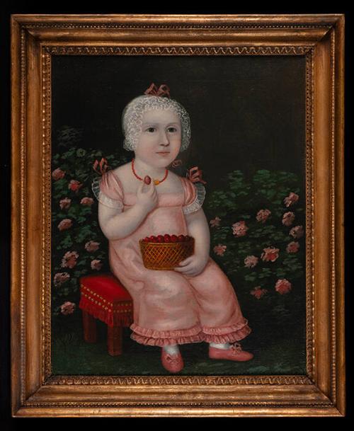 Seated Girl With Strawberries