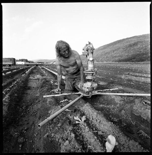 Richard Adjusting Irrigation