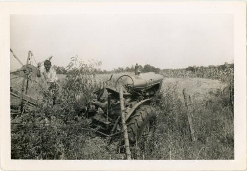 Tractor by the Fence