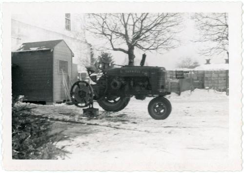 Farmall Tractor on a Block