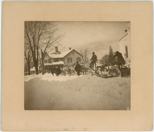 Horse Team Snow Plow