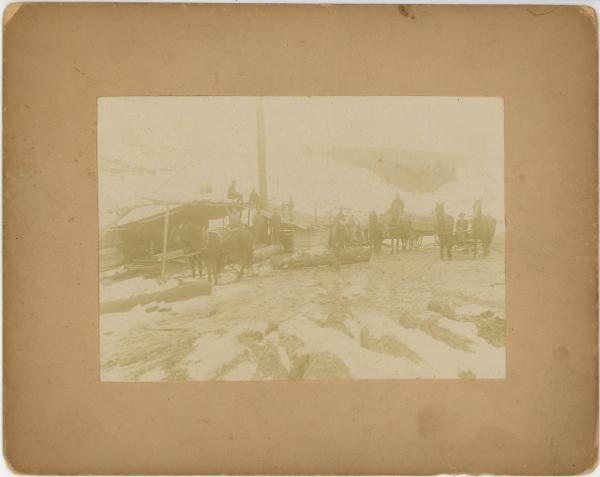 Horse & Wagon at the Saw Mill