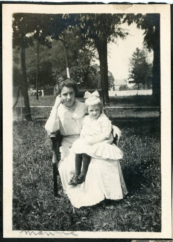 Woman & Girl on Chair