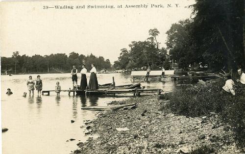 Wading and Swimming at  Assembly Park, NY