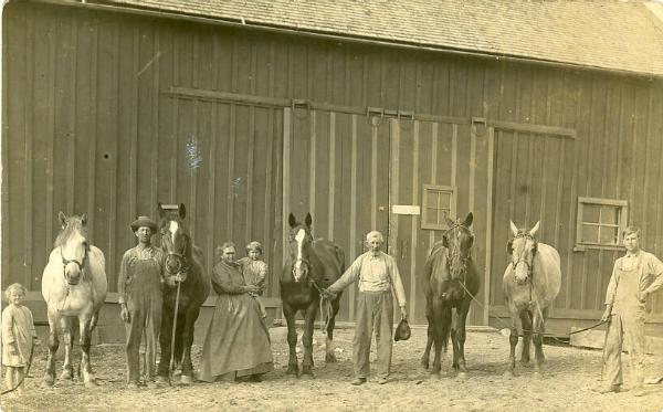 Family and Their Horses