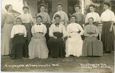 Employees of Canaswacta Mill, Sherburne, NY