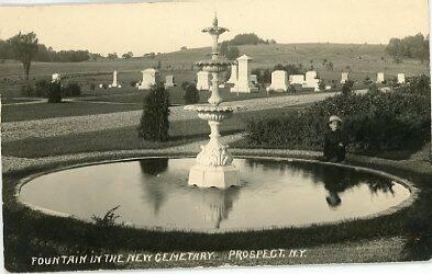 Fountain in the New Cemetary, Prospect, NY