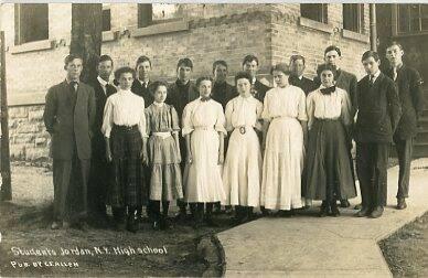 Students at Jordan, NY High School