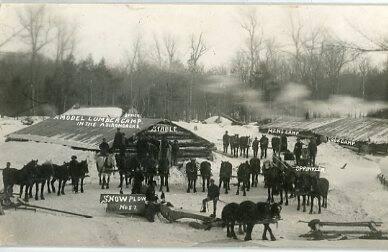 A Model Lumber Camp in the Adirondacks