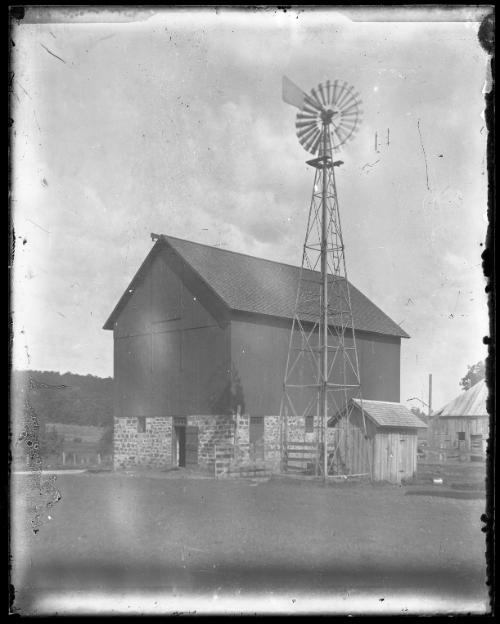 Barn and Windmill