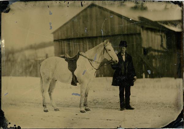 A Man & His White Horse