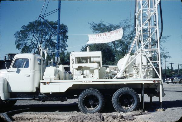 Drill Rig Displayed for the Empire State Water Well Drillers' Association