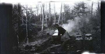 Boiling Sap in the Woods