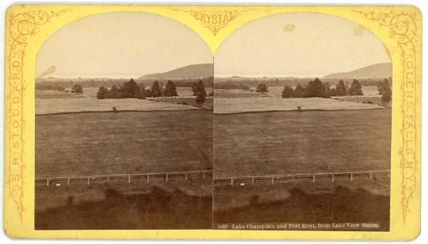 Lake Champlain and Port Kent From Lake View House 2