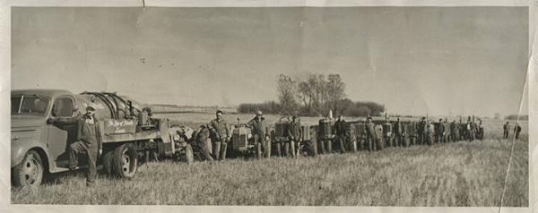 Tractors Being Fueled