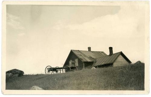 House and Wagon on a Hill