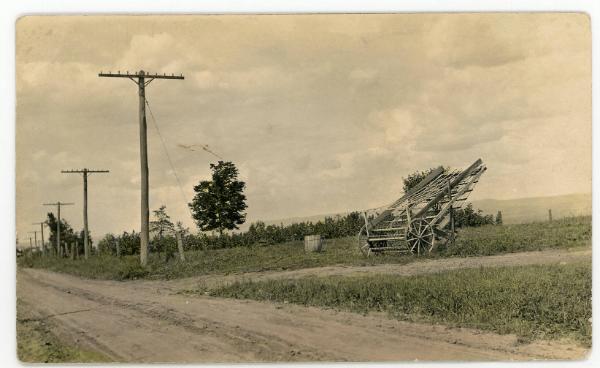 Farm Equipment on the Side of a Road