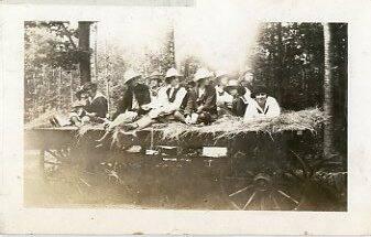 Young Adults on Hay Ride