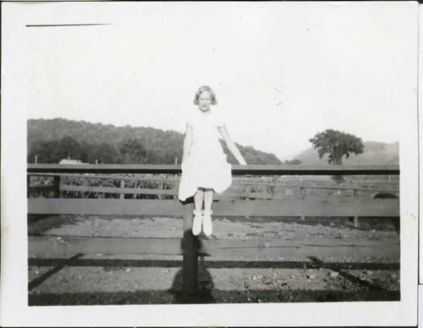 Girl on a Fence