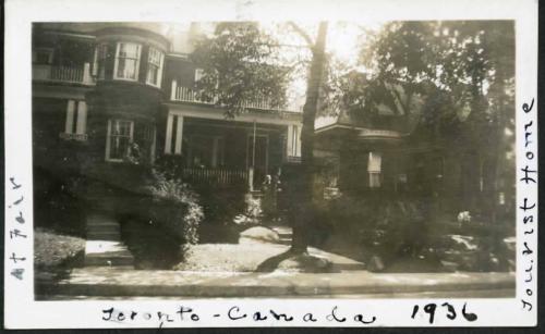 Toronto, Canada; Tourist Home 1936