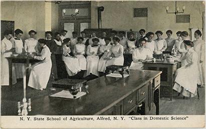 All Girl Class at the State School of Agriculture in Alfred, New York