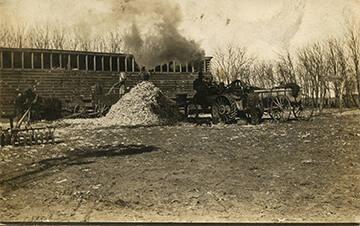 Shelling Corn in Eaton, NY