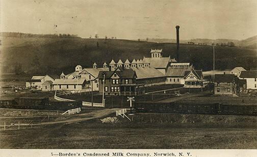 Borden's Condensed Milk Company in Norwich, NY 
