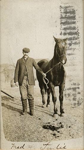 Man with Horse, Trudie 
