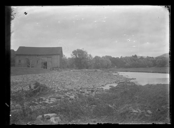 Barn next to the Ouleout in Franklin, New York 
