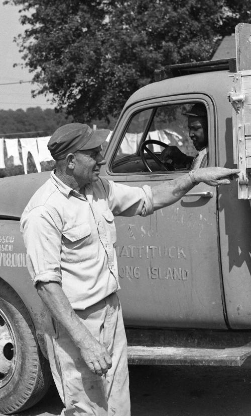 Portrait of a Man and a Truck