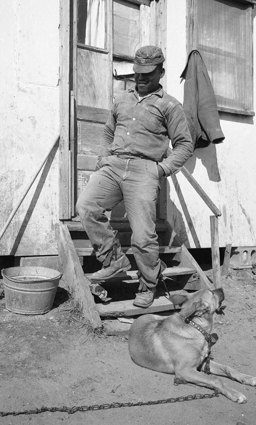 Portrait of an African American on the Steps