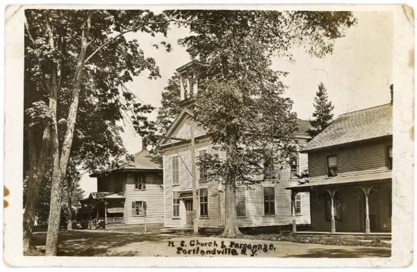 Methodist Church & Parsonage, Portlandville, NY