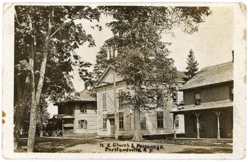 Methodist Church & Parsonage, Portlandville, NY