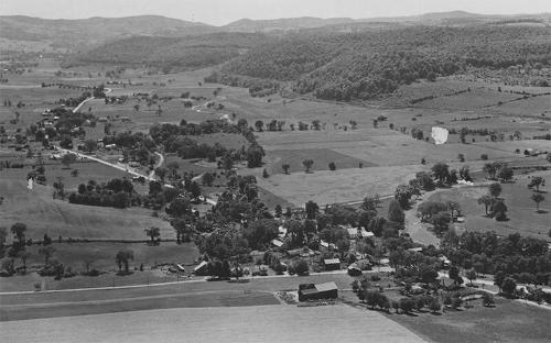 Aerial of Warnerville, NY