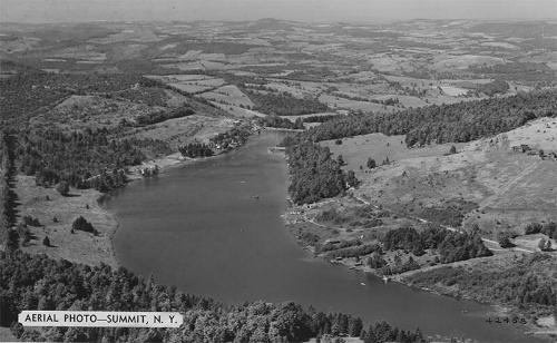 Aerial Photo of Summit, NY with Lake