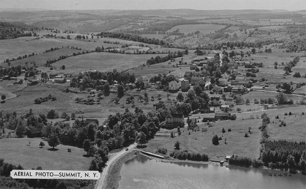 Aerial of Summit, NY