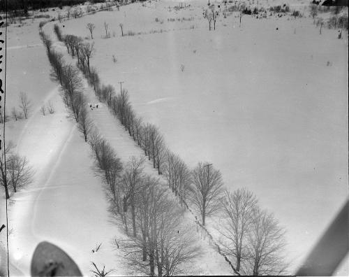 Snowstorm in Oneida County, New York
