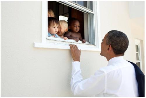 President Obama at Daycare Center 2011