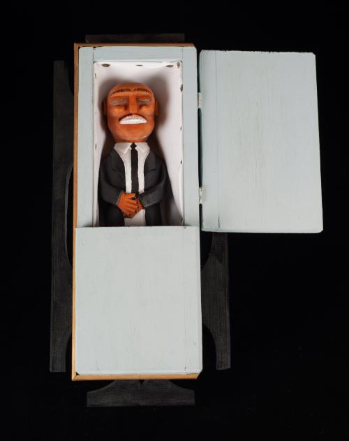 Man in Coffin