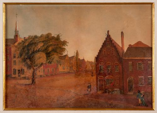 Corner of State Street and North Pearl Street, 1814