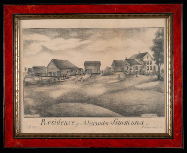 Residence of Alexander Simmons, Sharon, Schoharie Co., N.Y.