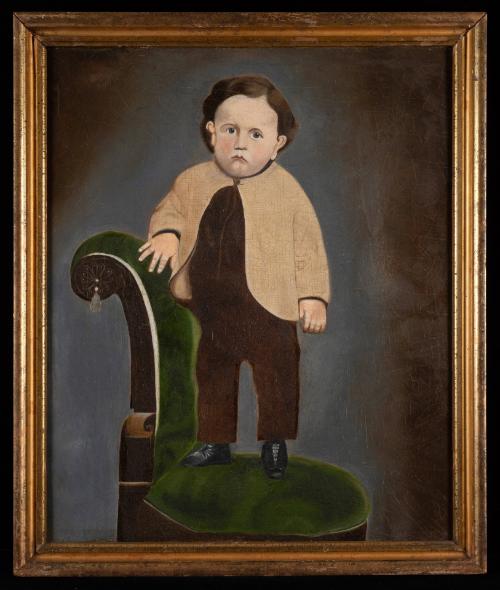 Boy Standing on a Chair
