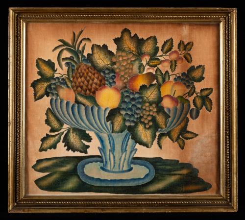 Fruit In Blue Waterford Bowl