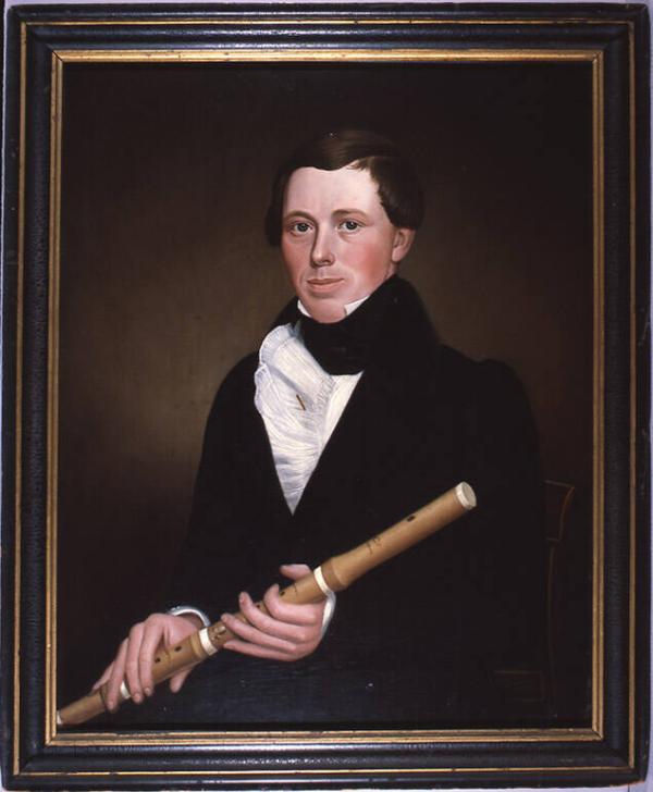 William Williams Cowee with Flute