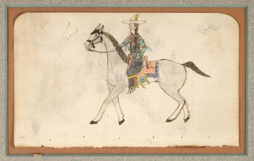 Drawing - Dandy on Horseback