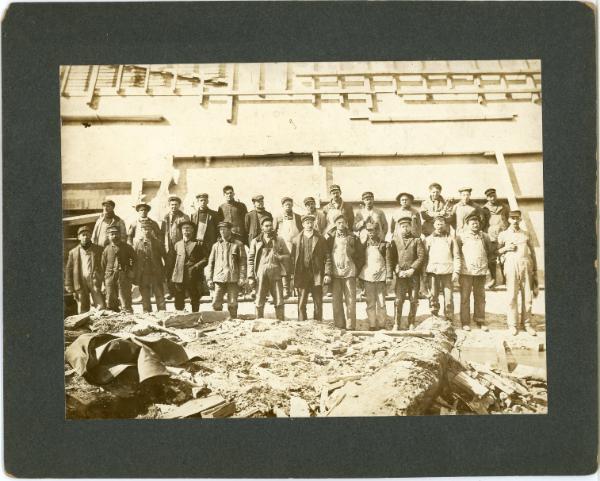 Colliersville Dam Building Crew